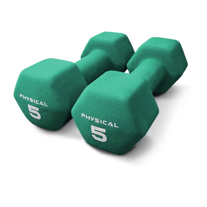 5kg Neo Hex Dumbbells (Pair) – Anti-Roll Strength Training Weights