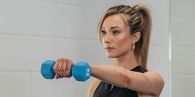 5kg Neo Hex Dumbbells (Pair) – Anti-Roll Strength Training Weights